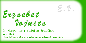 erzsebet vojnits business card